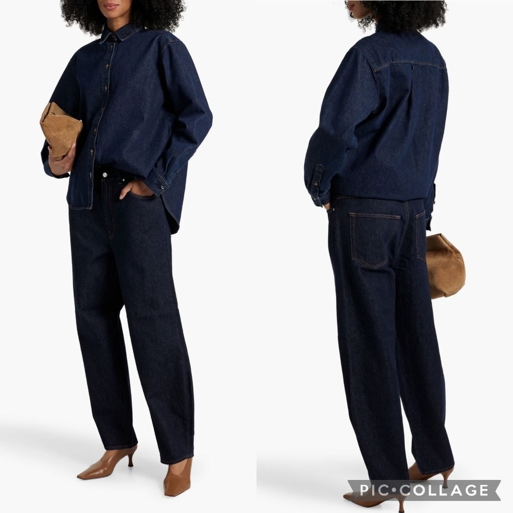 Toteme | High-Rise Barrel Leg Jeans